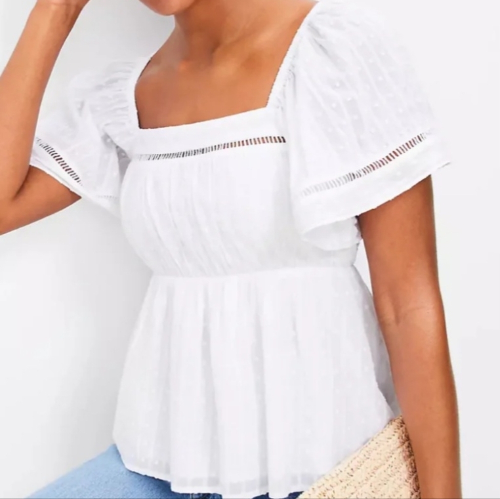 Loft  Angel Sleeve Top, Small